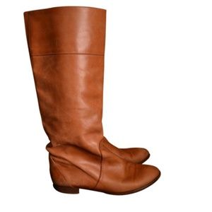 J. Crew Cognac Booker Boots - Extended Calf
